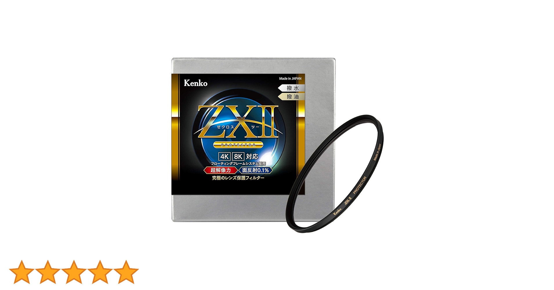 Kenko レンズフィルター ZX II プロテクター 72mm レンズ保護用 超低